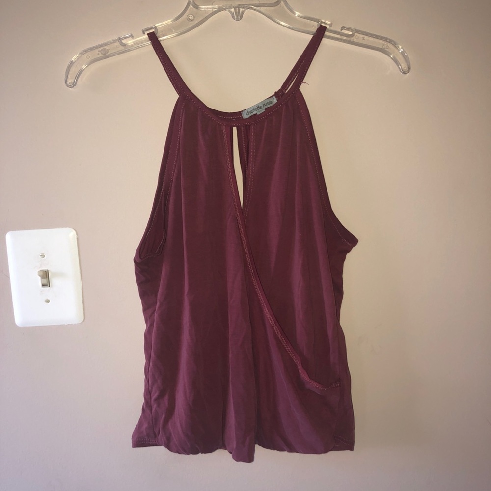 Mauve Keyhole Top